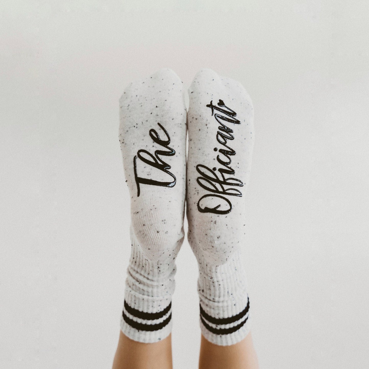 The Officiant Socks, Grippy Non-Slip Socks, Thank You or Proposal Gift for Wedding Officiant by Blissful Socks