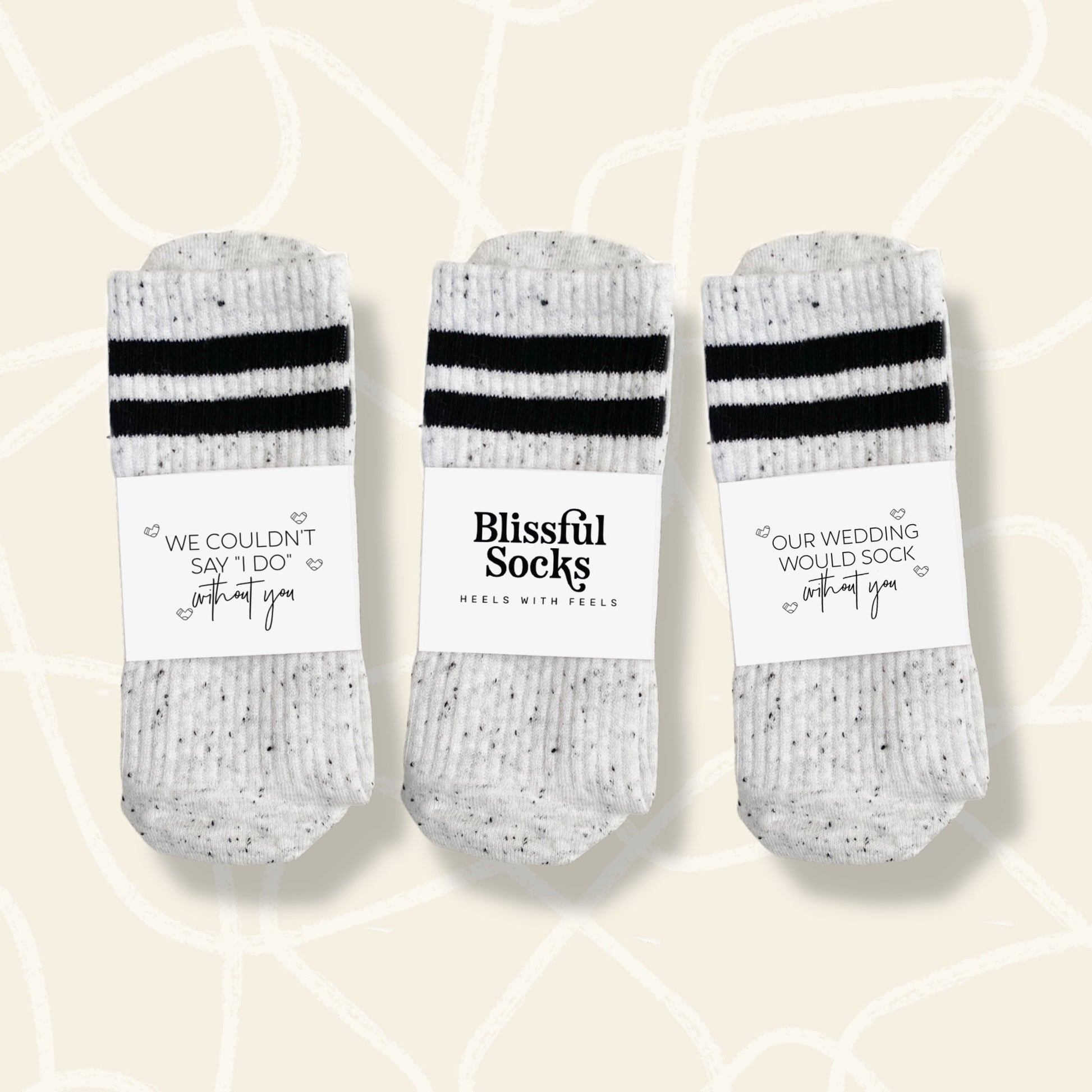 The Officiant Socks, Grippy Non-Slip Socks, Thank You or Proposal Gift for Wedding Officiant by Blissful Socks