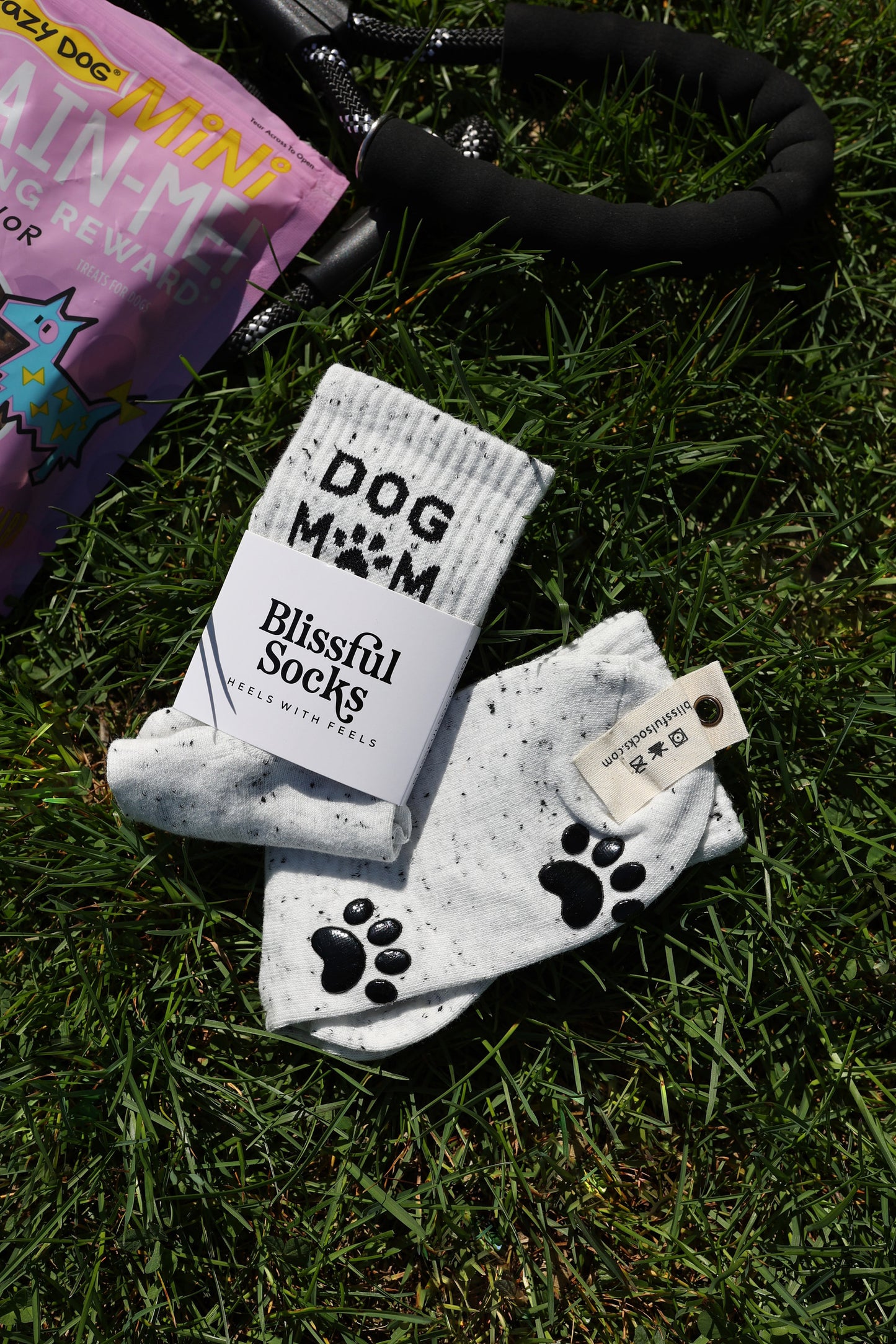 Dog Mom Socks, Grippy Dog Mom Socks, Gift for Dog Momma, Mothers Day Gift, Gifts for Her by Blissful Socks