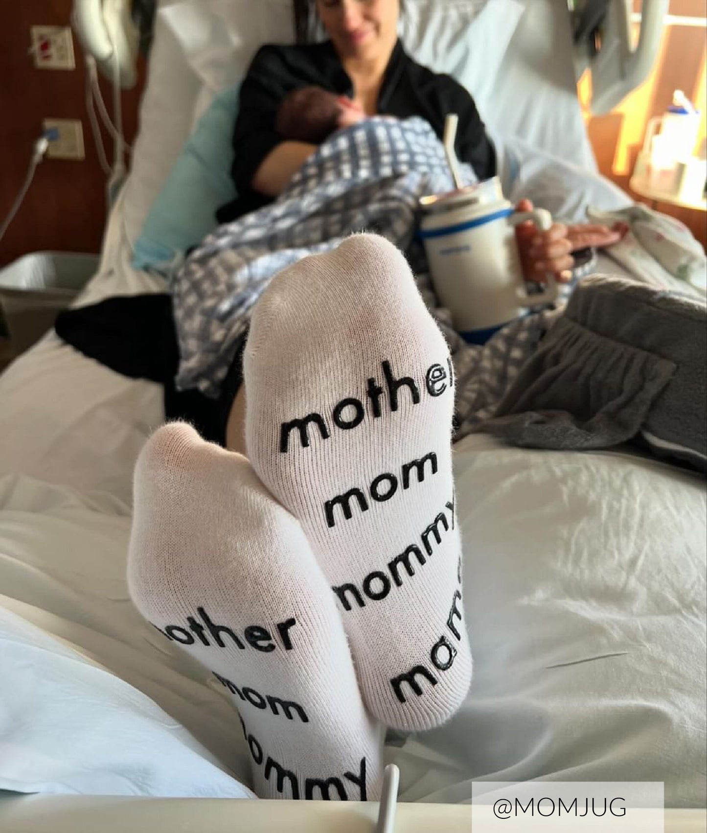 Mom and Dad Socks, New Parent Gift, Matching Socks for Mom and Dad, Labor Hospital Socks, Baby Shower Gift, Mothers Day Gift, Pregnancy Gift