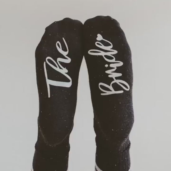 The Officiant Socks, Grippy Non-Slip Socks, Thank You or Proposal Gift for Wedding Officiant by Blissful Socks