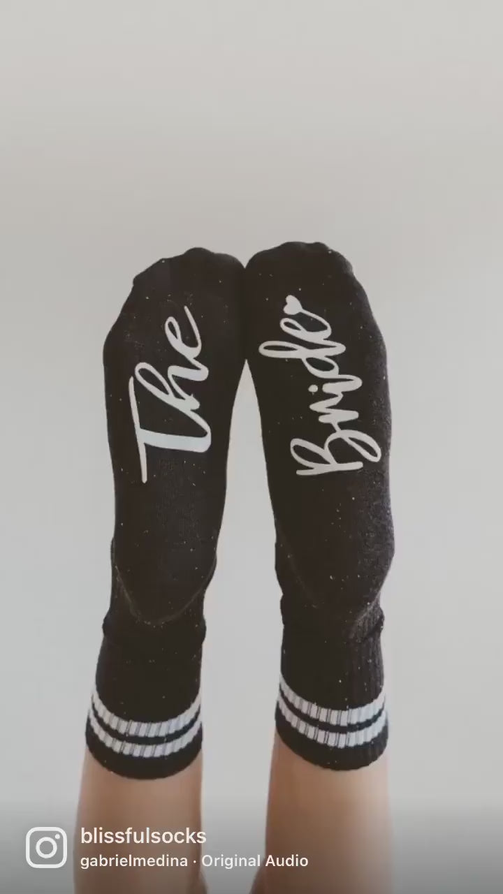 The Officiant Socks, Grippy Non-Slip Socks, Thank You or Proposal Gift for Wedding Officiant by Blissful Socks